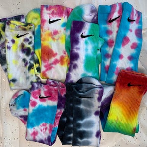 LGBTQ+ Pride Tie Dye Crew Socks | Gay socks, Lesbian socks, Bisexual socks, Transgender socks, Nonbinary socks, Pansexual socks