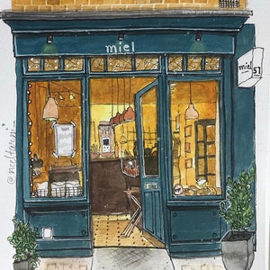 Print of Miel - a beautiful bakery in London!