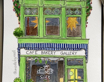 Print of Sift -  a cafe and bakery in the UK!