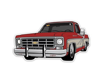 Squarebody Sticker, Weatherproof