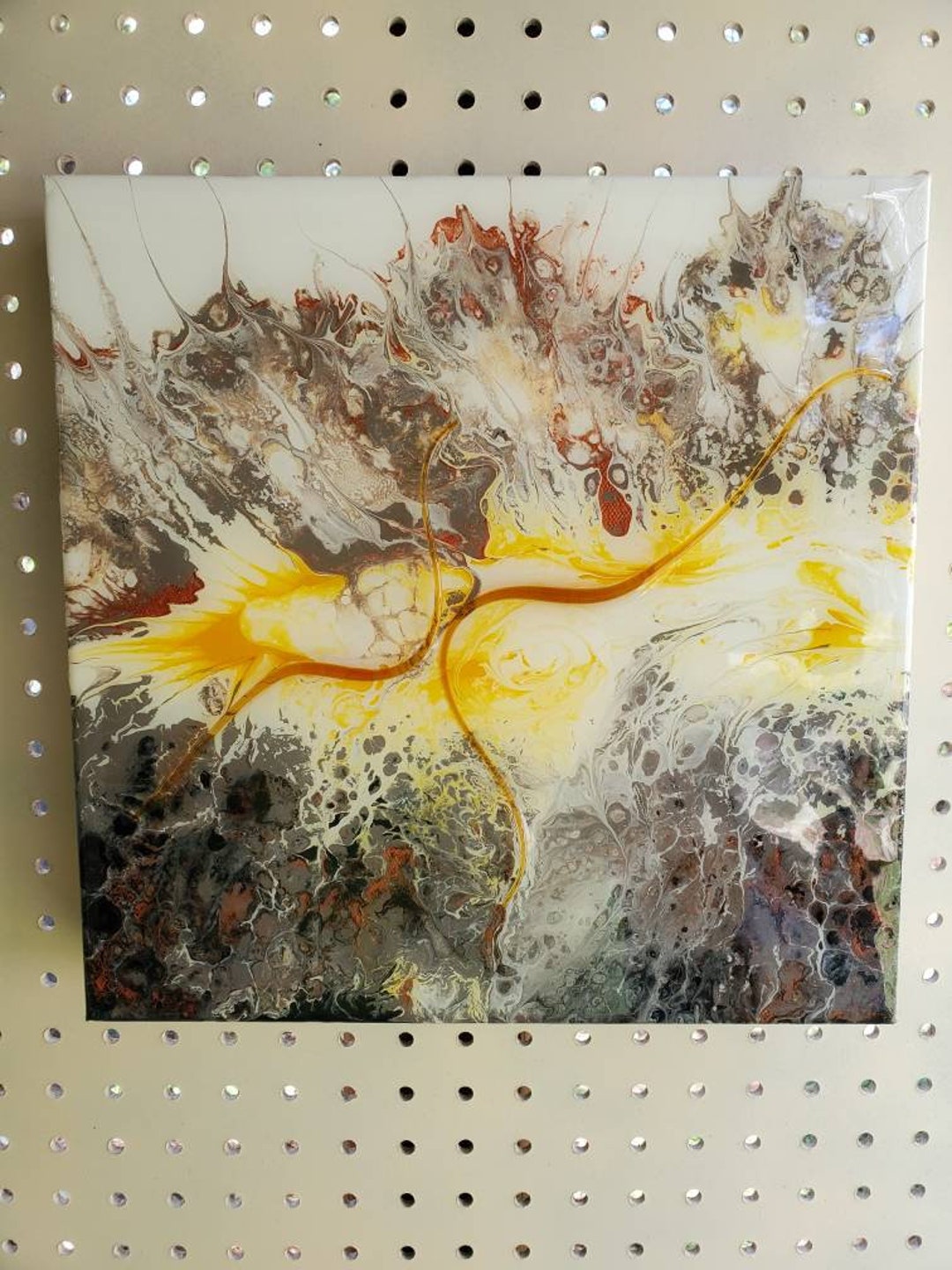 LIONS GATE 8 12 x 12 Acrylic Paints Stretch Canvas 1.5 Original Art ...