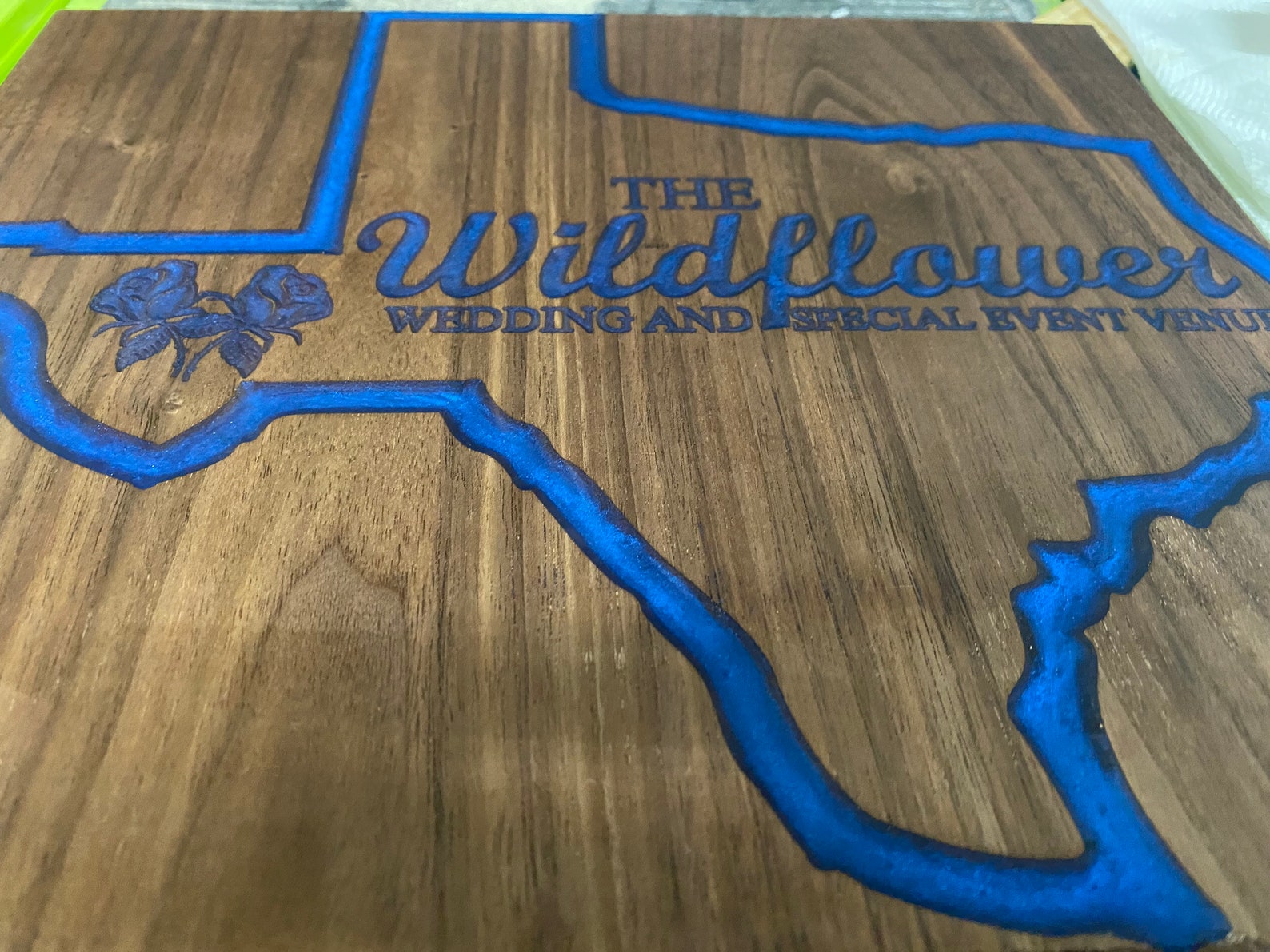 CUSTOM Wall Engraved Sign Filled With Epoxy Resin Etsy