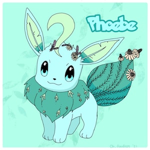 Personalised Eevee fan art digital illustration