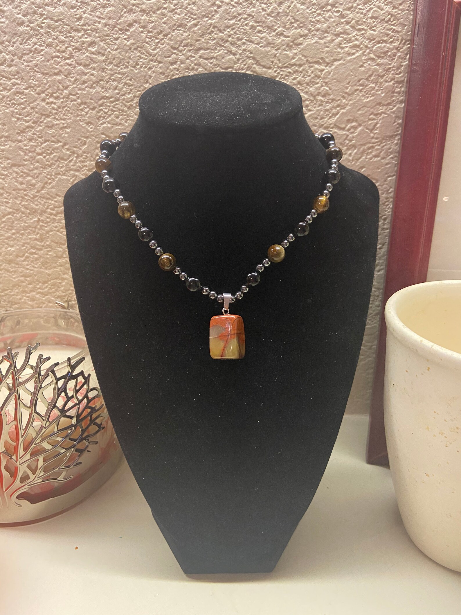 Triple Protection Necklace Etsy