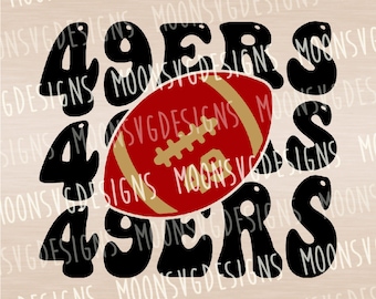 49ers SVG, Sports SVG, 49ers football SVG, Mascot Svg, iron on file, Cut file for personal and commercial use.