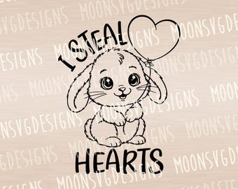 I steal hearts SVG, Funny Valentine’s Day, Happy valentine, Iron on file.