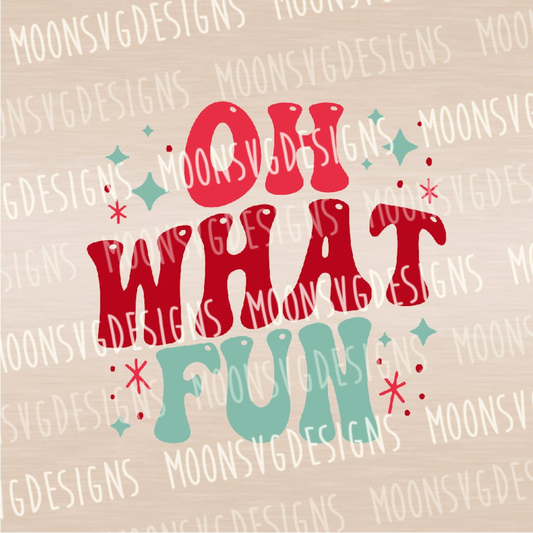 Oh What Fun SVG Christmas SVG Groovy Christmas SVG Santa - Etsy