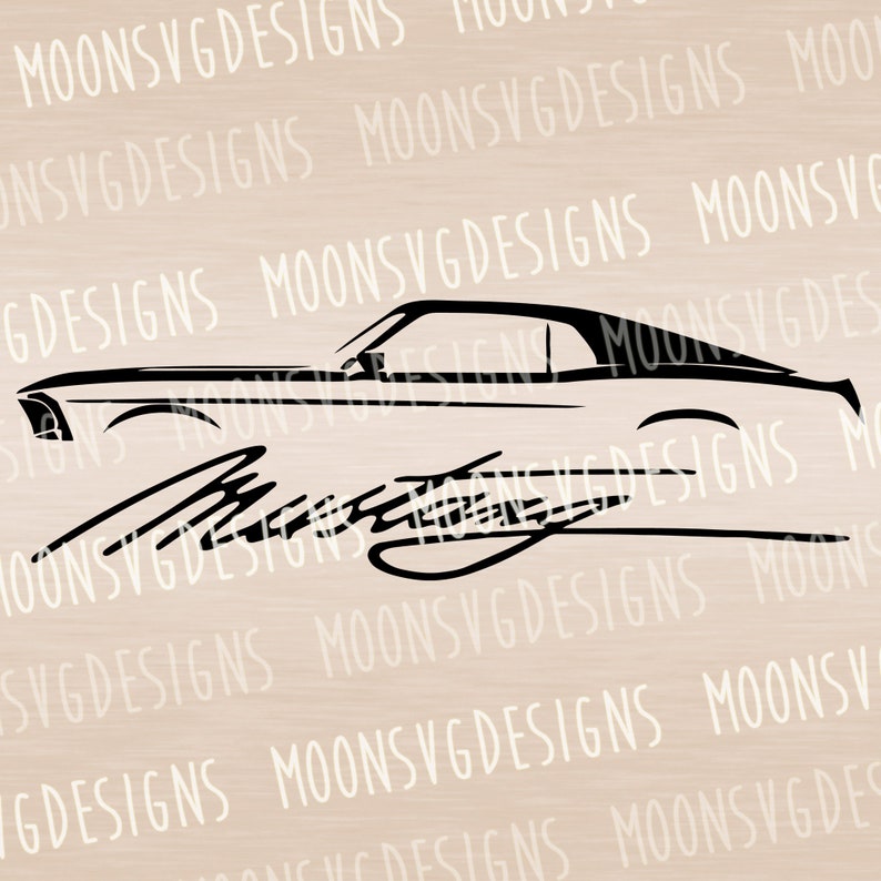 Ford Mustang SVG Car Decal Svg Iron on Svg Cut File for Etsy