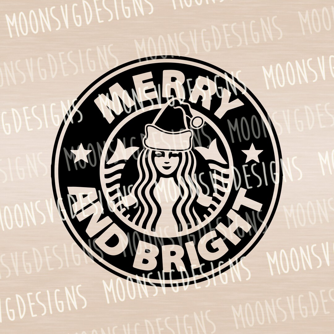 Merry and Bright SVG Christmas Tumbler SVG Coffee to Go SVG - Etsy