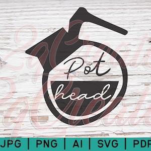 Kaffekannahuvud SVG silhuett klippfil | Kaffeberoende silhuett | Kaffe sublimeringsdesign | Kaffeentusiast SVG kannahuvud cricut