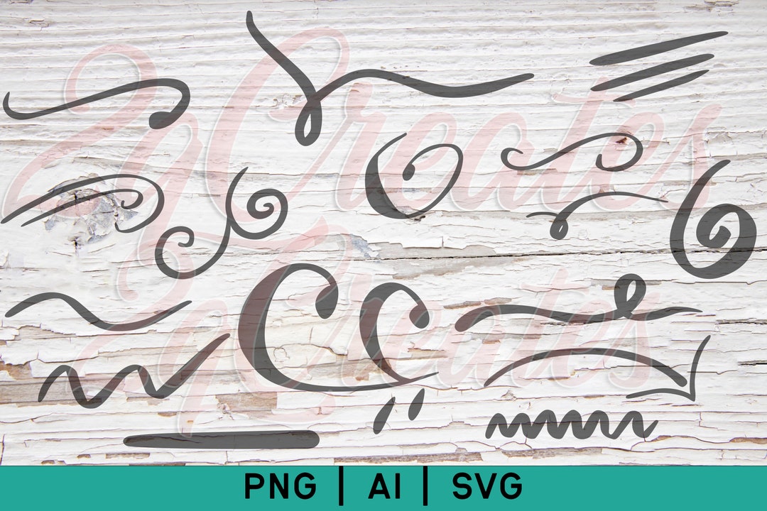 Swirl Svg Squiggly Line SVG Swoosh SVG Swish Svg Line Divider SVG