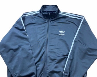 Adidas Originals 1990s 90s Vintage Jacket Track Navy Blue Full - Etsy