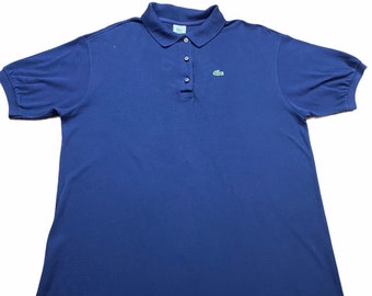 Vintage Lacoste Polo Shirt in Blue - Etsy