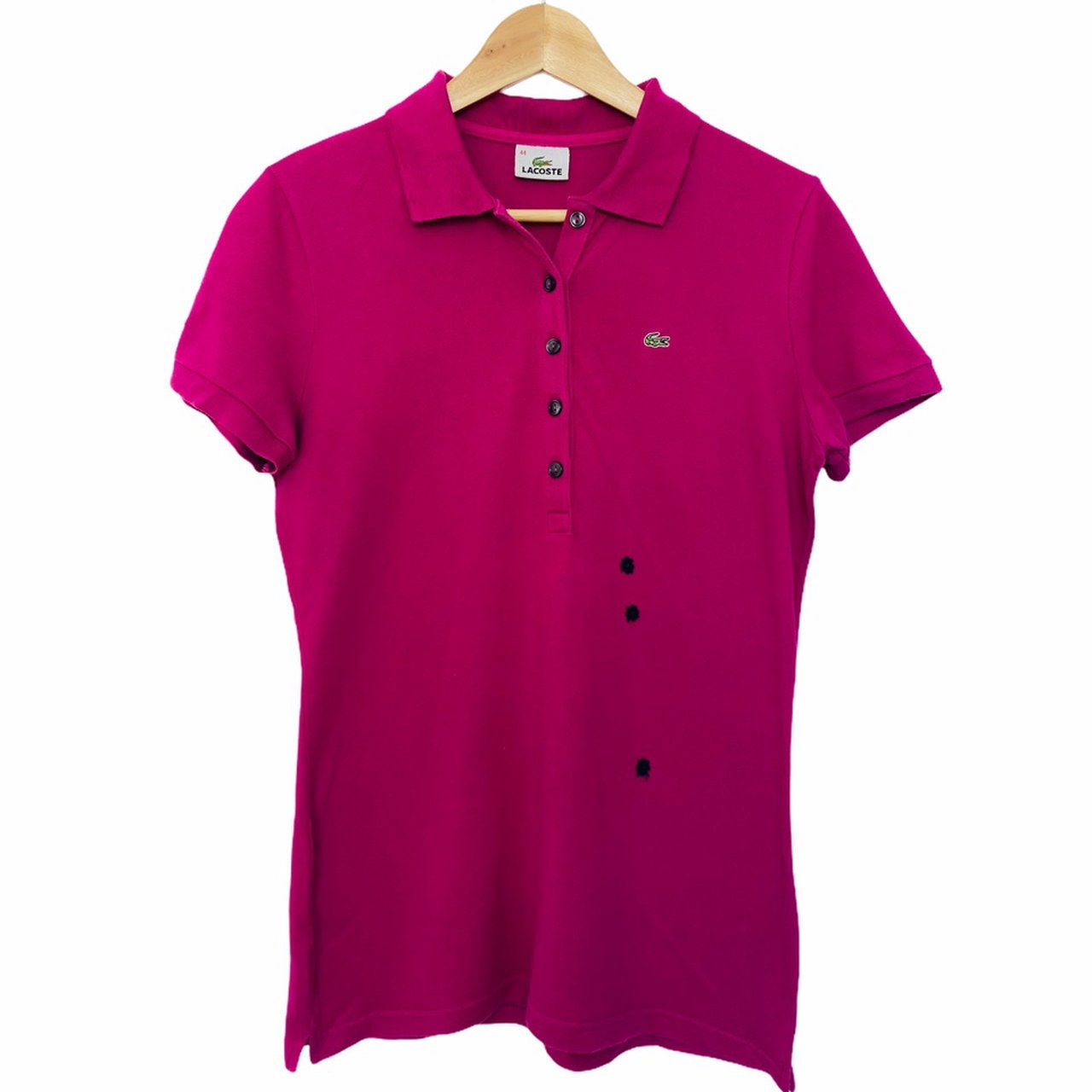 Vintage Lacoste Pink Polo With Embroidered