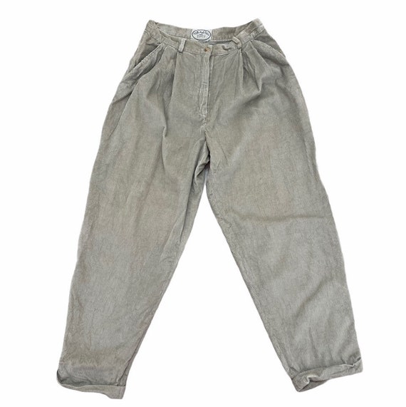 Vintage Cream Beige Corduroy Trousers 