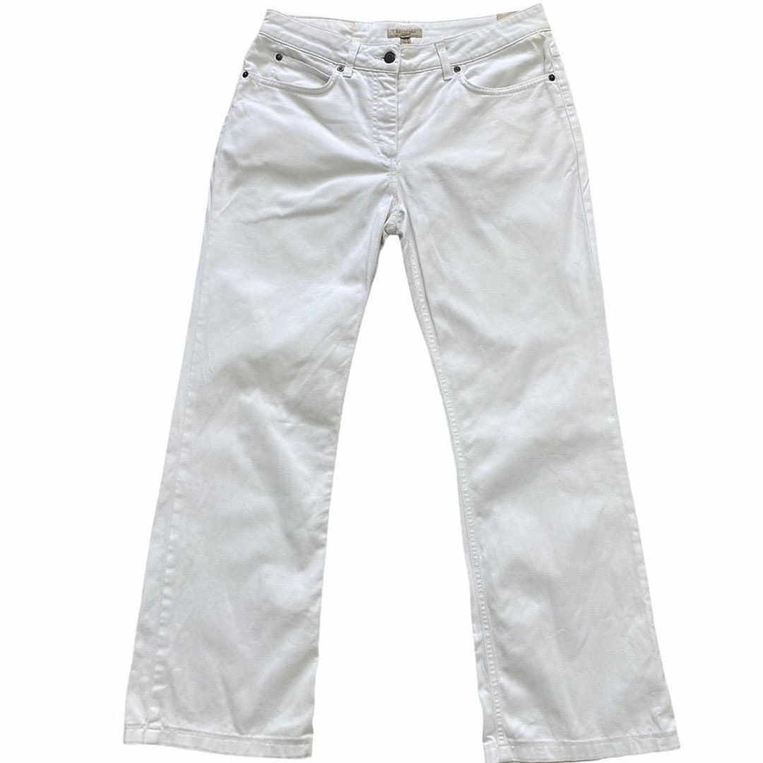 Burberry white on sale jeans