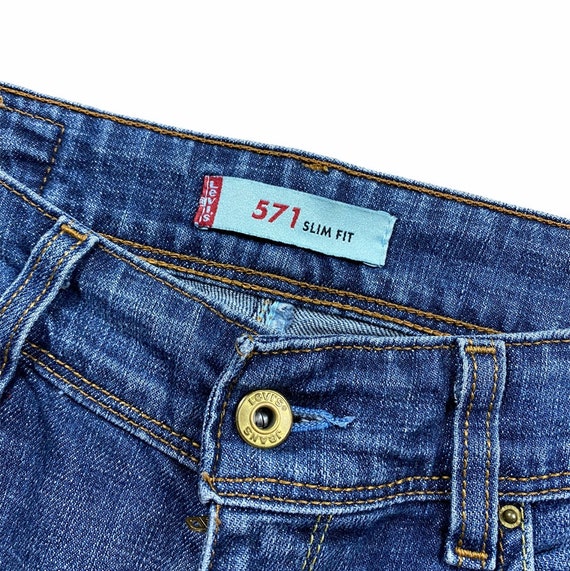 Vintage Levis 571 Slim Fit Denim Jeans - Etsy New Zealand