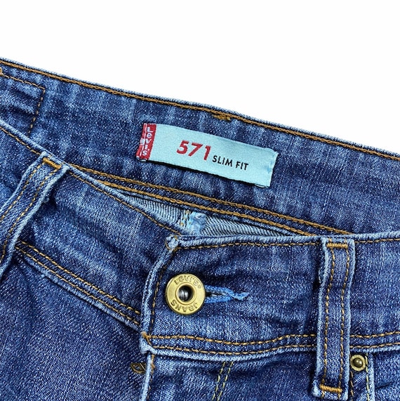 Vintage Levis 571 Slim Fit Denim Jeans | Etsy