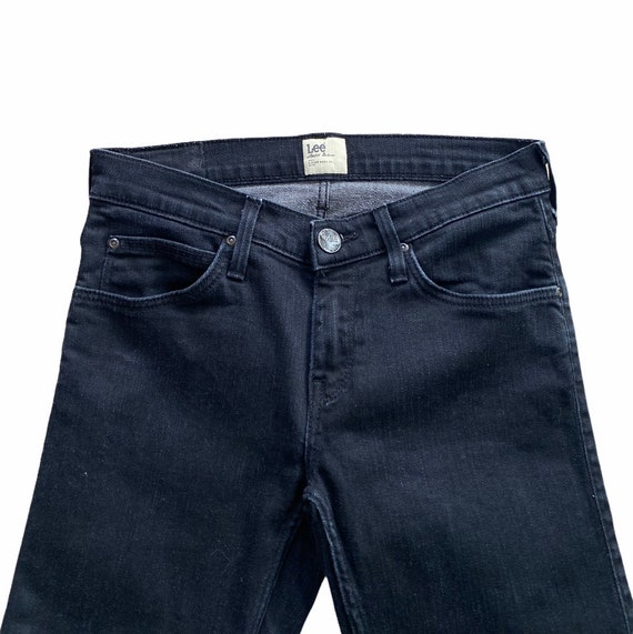 Vintage Lee Jade Skinny Black Denim Jeans Etsy UK