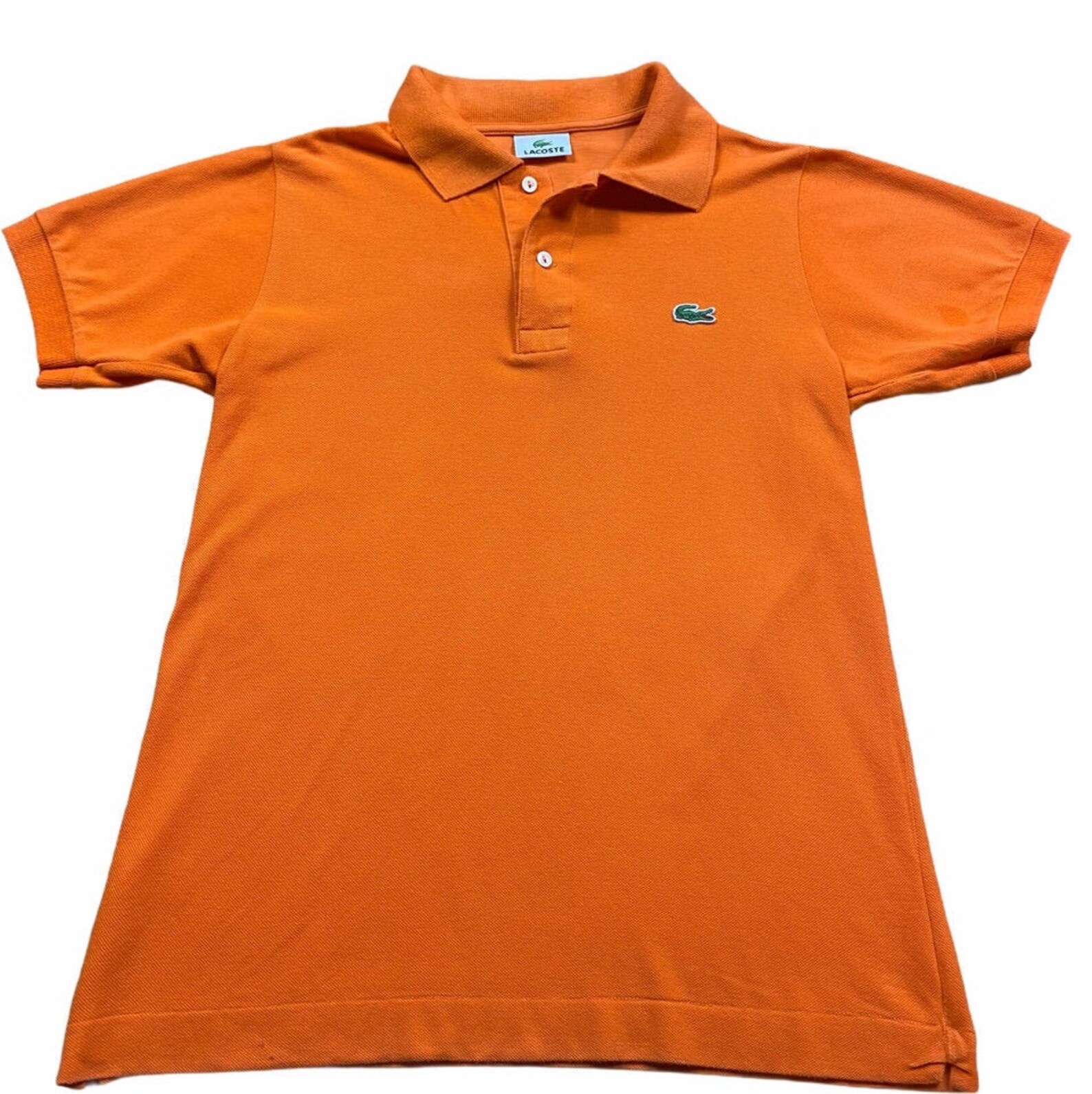 Orange Lacoste Polo Shirt Etsy