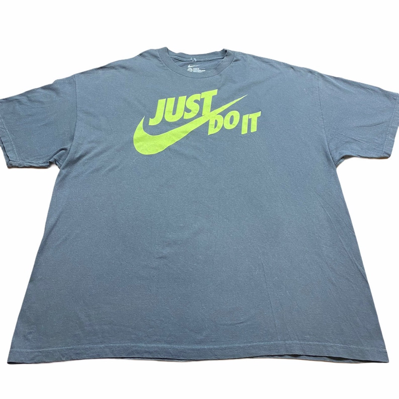 Nike Just Do It Swoosh Grey Shirt | Etsy