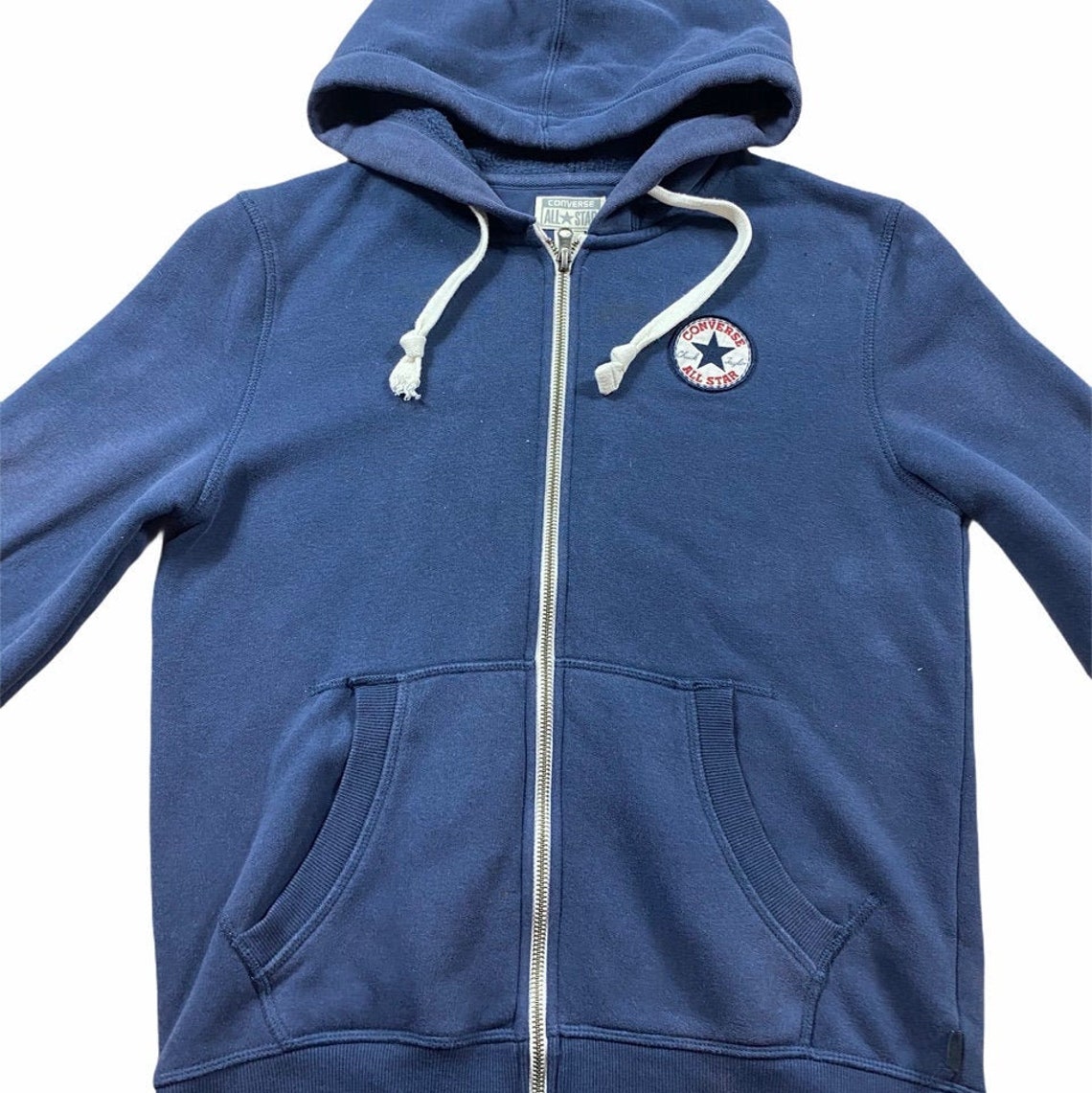 Converse Zip Up Hoodie Etsy