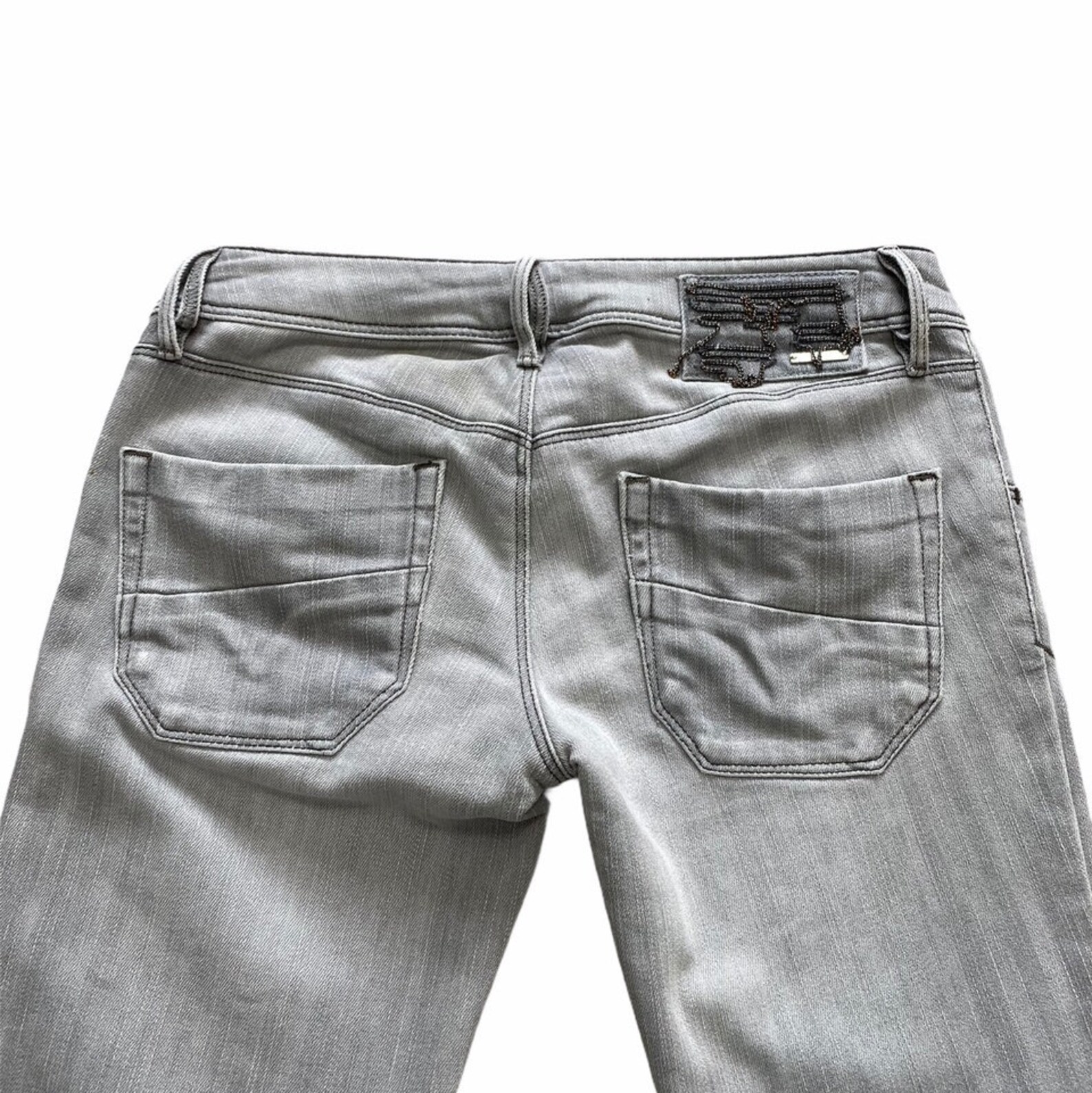 Diesel Nevy Grey Skinny Denim Jeans Etsy.de