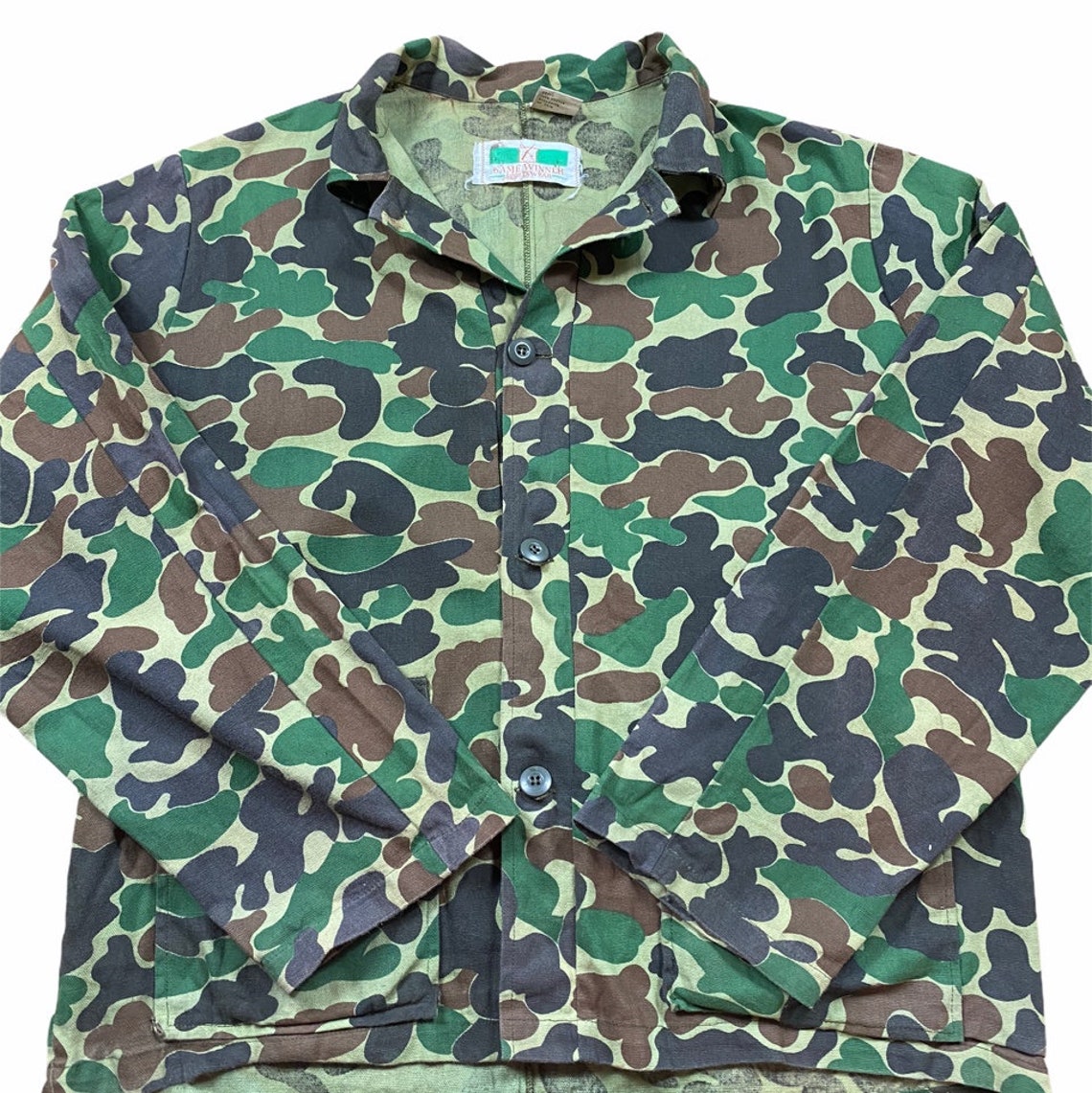 Vintage Game Winner Camouflage Shirt Shacket - Etsy