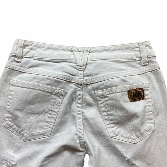 D\u0026G White Ripped Skinny Jeans - Etsy Canada