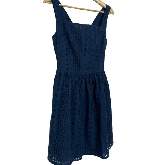 Jack Wills Women's Navy Sleeveless Lacey Fit Open… - image 3