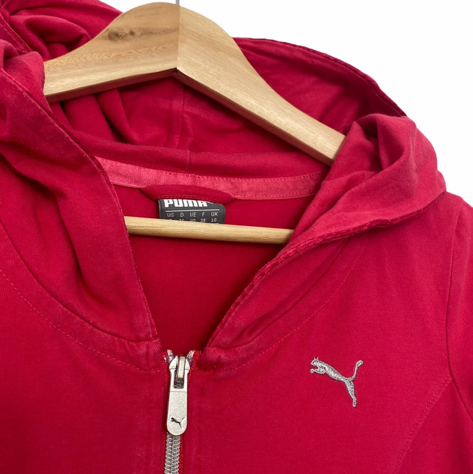 Vintage Pink Puma Zip up Hoodie Track Jacket - Etsy