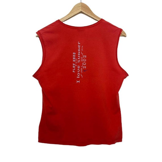 Vintage 2002 I Love Summer Nike Womens Red Sleeve… - image 2