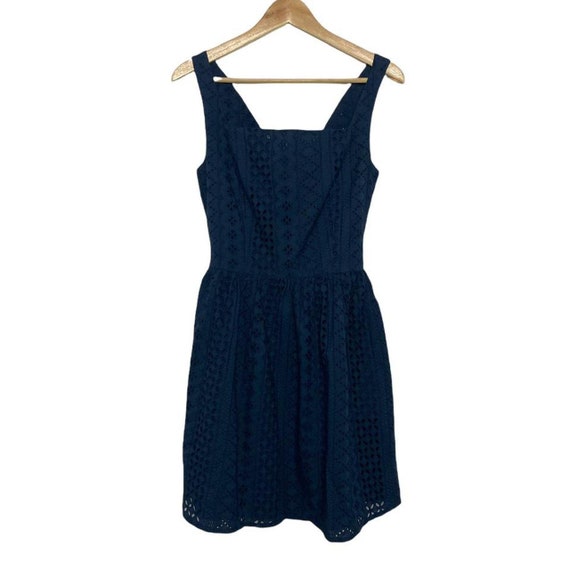 Jack Wills Women's Navy Sleeveless Lacey Fit Open… - image 1