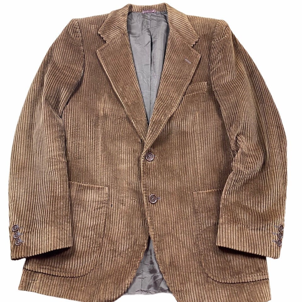 Brown Corduroy Blazer Jacket Etsy