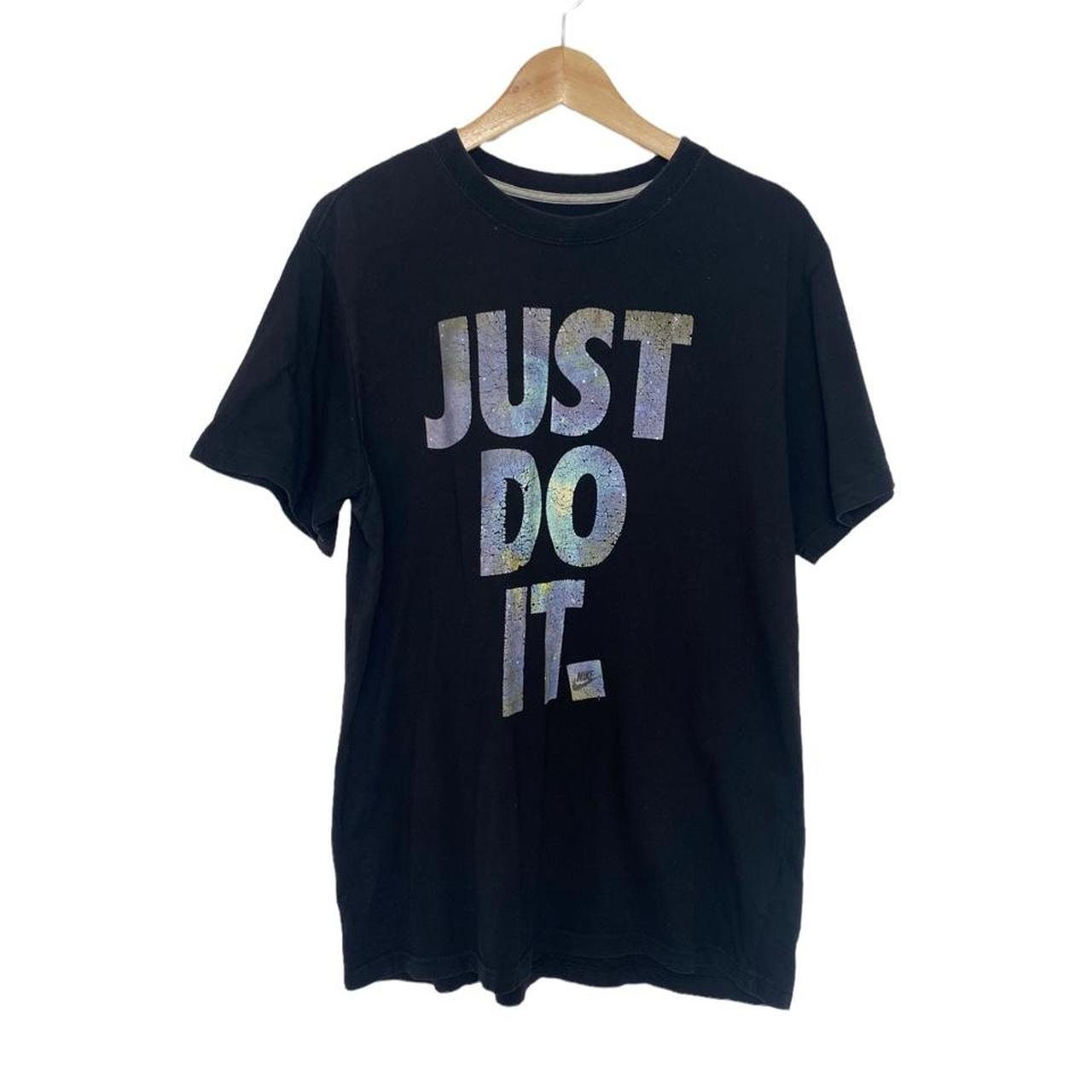 Buy Vintage Retro Men Black Nike Just Do It Short Sleeve T shirt