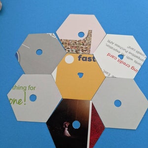 1&quot; Hexagon Recycled papers for English Paper Piecing (EPP)