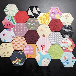 Pre-made Hexagons EPP - 1&quot; sides