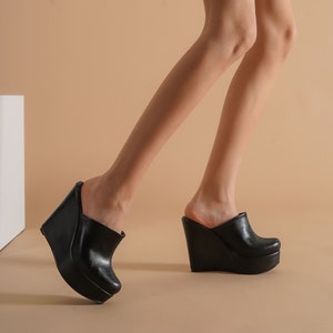 Wedge mules and clogs online
