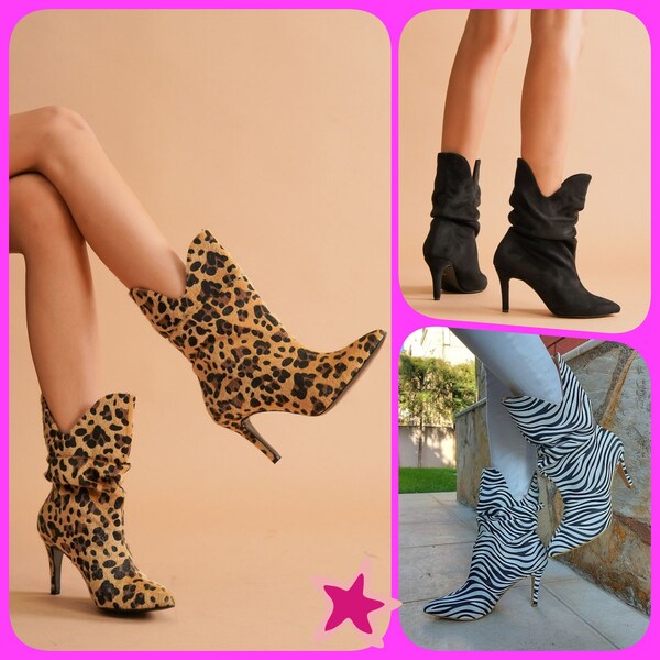 Zebra High Heel Etsy