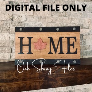 Maple Leaf Home Digital Cut File for Lasers - Tested on a Glowforge