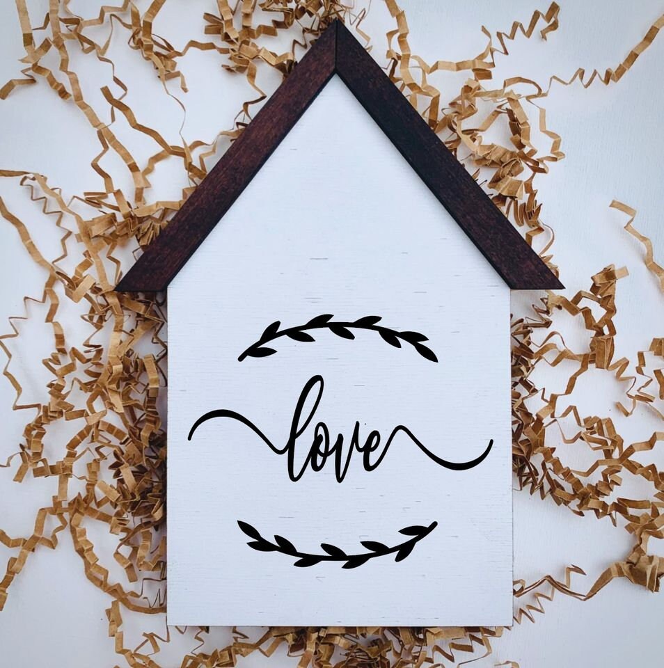 Birdhouse Style Home With 6 Sayings Family Love Our Nest Etsy UK