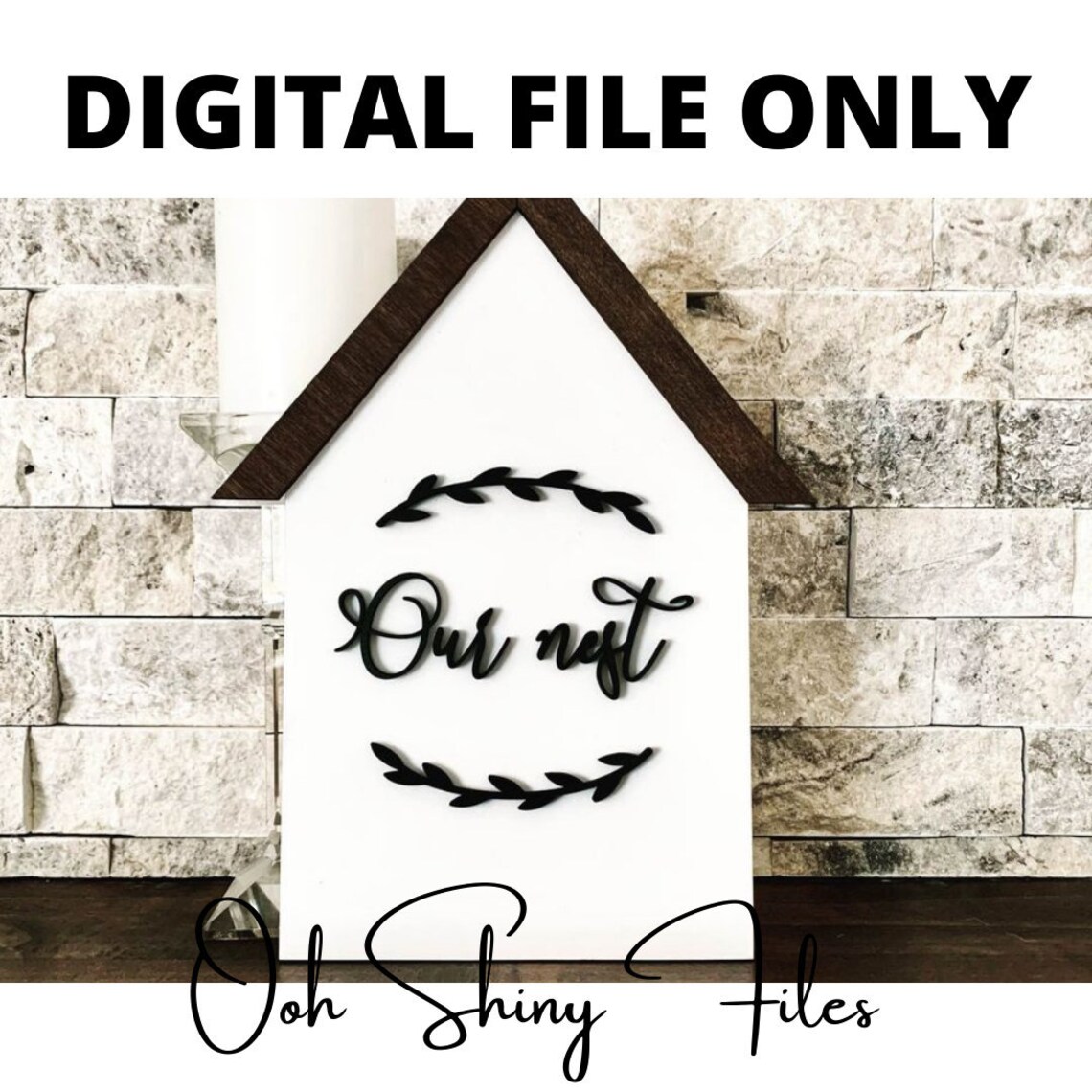 Birdhouse Style Home With 6 Sayings Family Love Our Nest Etsy UK