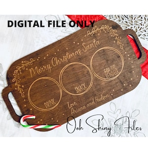 Santra Tray - Digital Santa SVG File for Laser cutter and Vinyl
