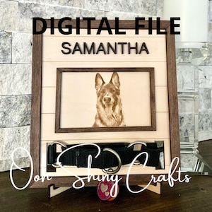 Cat Dog Pet Frame Collar Laser File - SVG DXF