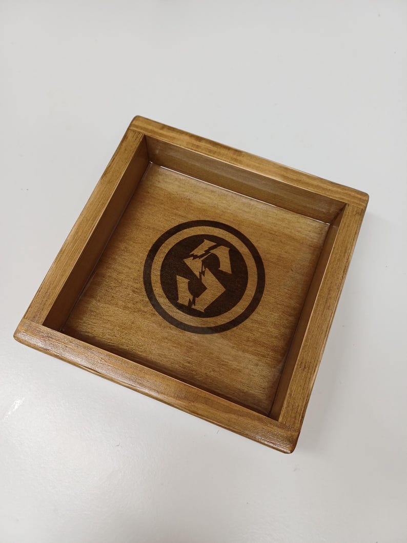 Custom Engraved Wooden Dice Tray - Handmade Wargaming Gift Warhammer 40k and other tabletop games image 16