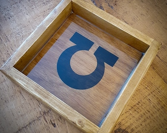 Custom Engraved Wooden Dice Tray - Handmade Wargaming Gift Warhammer 40k and other tabletop games