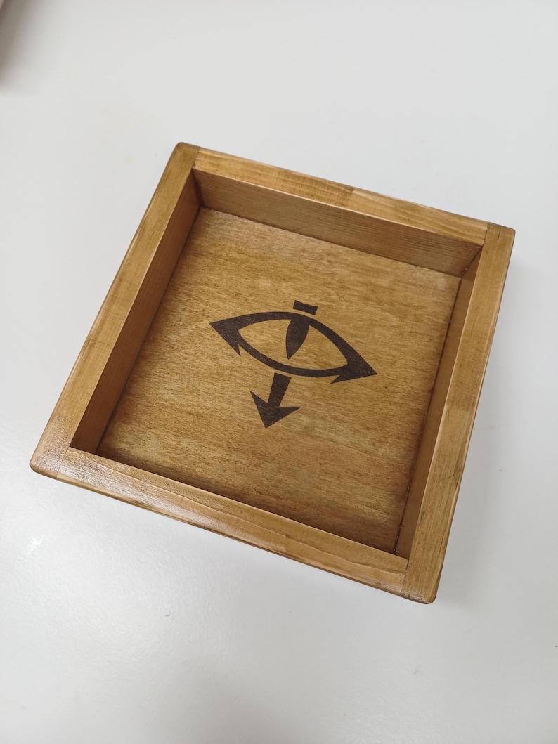 Custom Engraved Wooden Dice Tray - Handmade Wargaming Gift Warhammer 40k and other tabletop games image 15