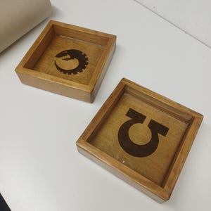 Custom Engraved Wooden Dice Tray - Handmade Wargaming Gift Warhammer 40k and other tabletop games image 11