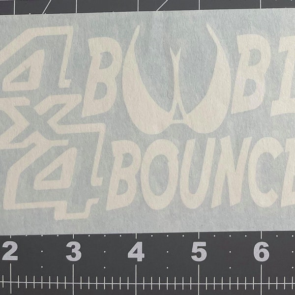 4x4 Boobie Bouncer Decal