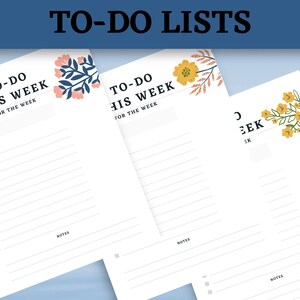 To Do List Printable | Task List | Daily Checklist | Summer Edition | Bundle
